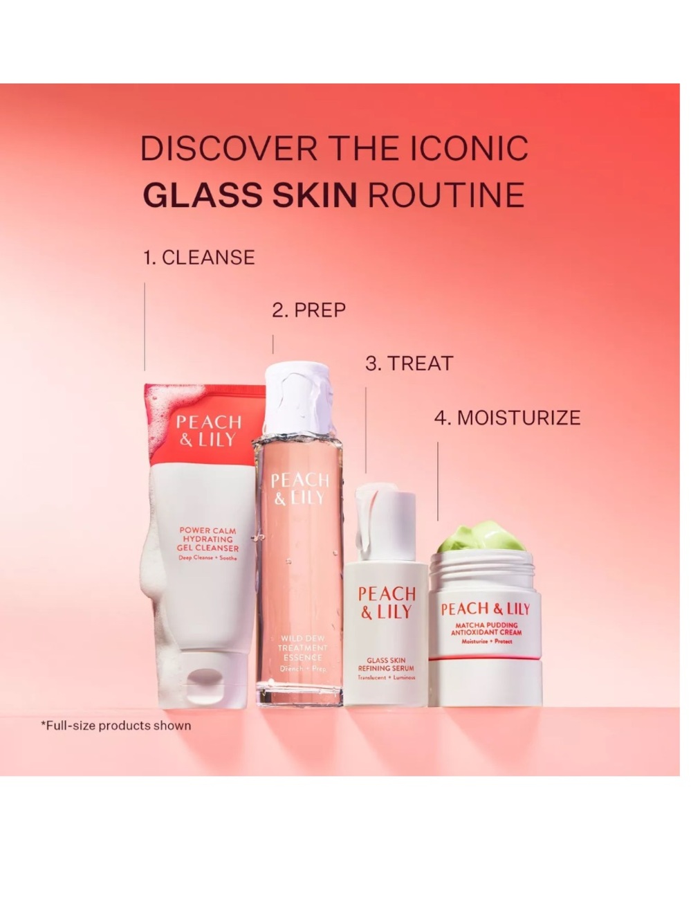 Peach & Lily Korean Beauty Glass Skin Discovery Kit - NIB Sealed Retail $65 - Picture 3 of 15
